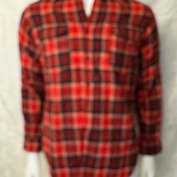Plaid Red and Black Shirt - Picture 1 of 10